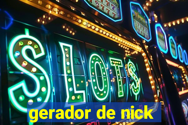 gerador de nick